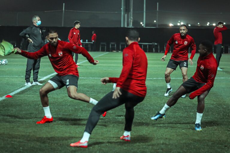 تدريبات فريق الأهلي استعدادا لمواجهة منافسه مونتيري المكسيكي في مونديال كأس العالم للأندية watanserb.com