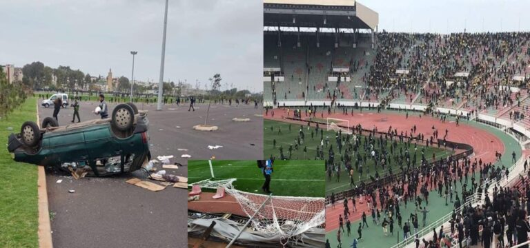 مباراة في كأس المغرب تتحول إلى ساحة معركة وأعمال شغب مأساوية بين الجماهير (شاهد) مباراة في المغرب تنتهي بأعمال شغب بين الجماهير ورجال الأمن watanserb.com