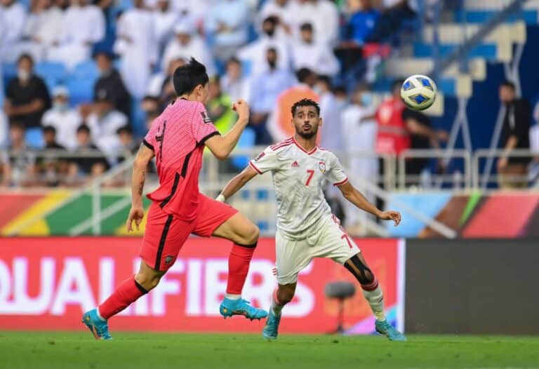 مباراة منتخب الإمارات وكوريا الجنوبية في تصفيات كأس العالم 2022 آسيا watanserb.com