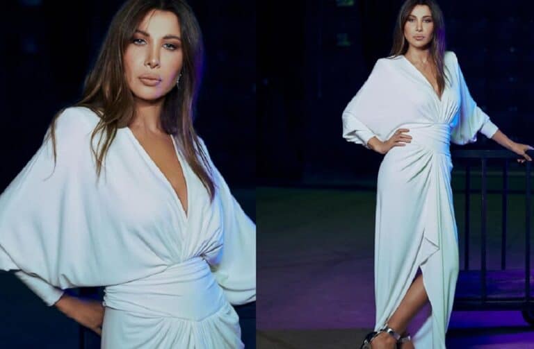 نانسي عجرم تثير الجدل بفستان جريء كشف المستور! (فيديو) watanserb.com