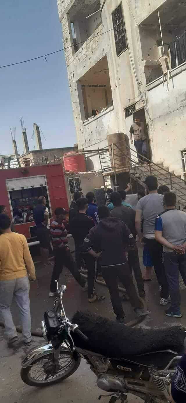 حريق درعا
