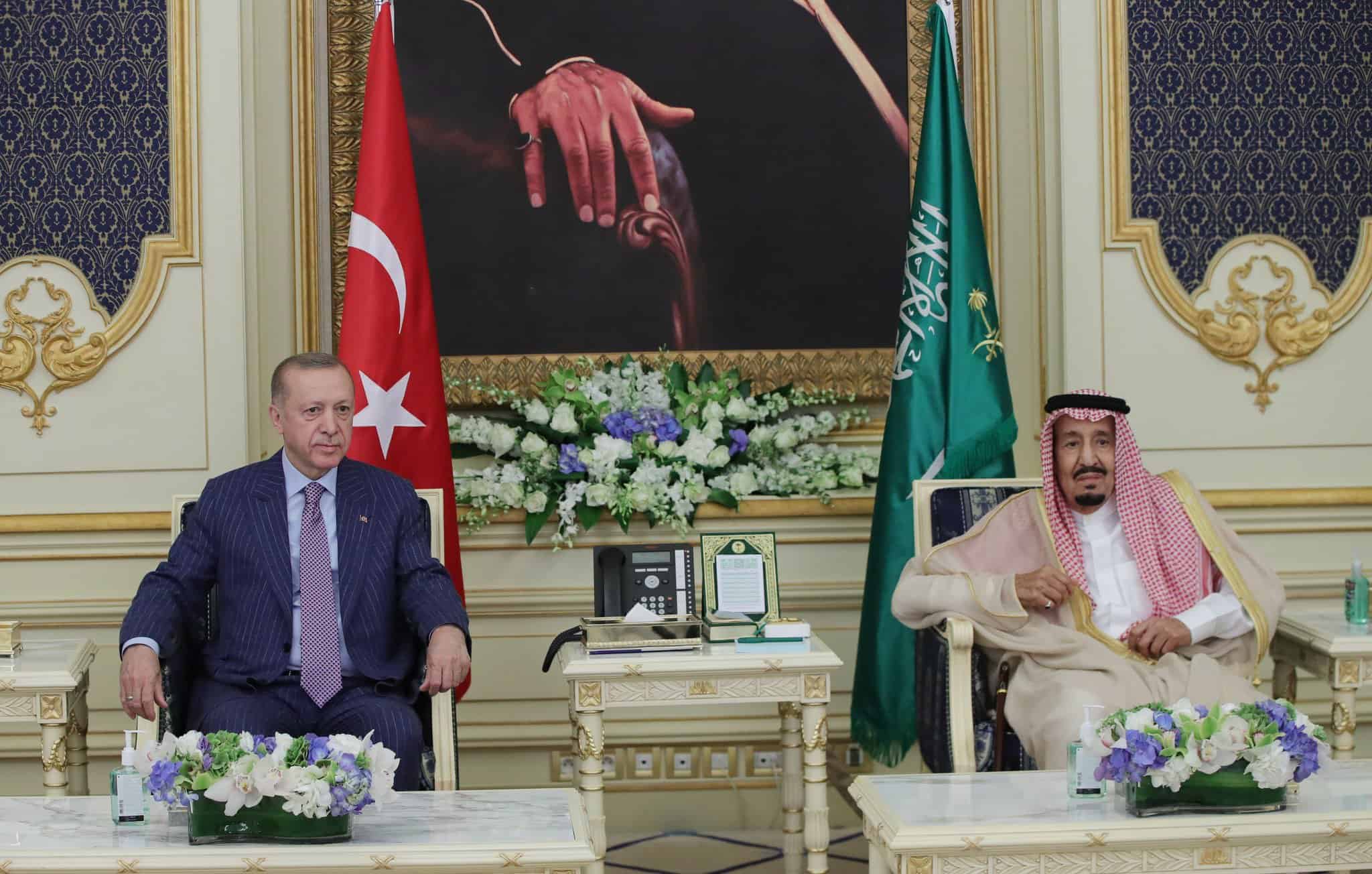 أردوغان يلتقي الملك سلمان