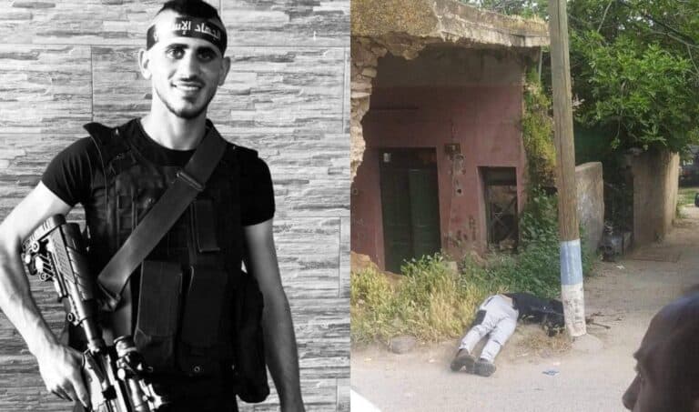 الشهيد أحمد السعدي من كتيبة جنين ارتفى خلال اشتباكات في مخيم جنين watanserb.com