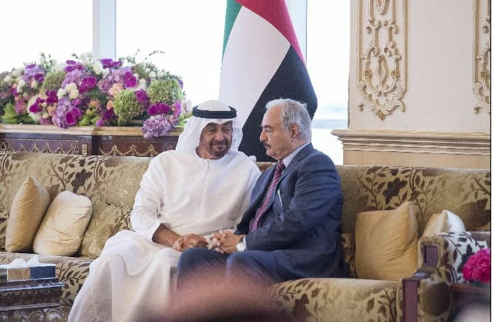 خليفة حفتر ومحمد بن زايد