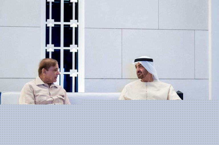شهباز شريف محمد بن زايد watanserb.com
