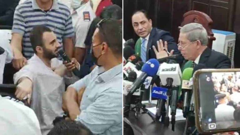إعدام قاتل نيرة أشرف ولحظة النطق بالحكم.. حقيقة الفيديو الذي قلب المواقع إعدام قاتل نيرة أشرف watanserb.com