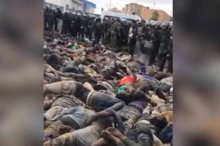 الأمن المغربي يرتكب مجزرة ضد مهاجرين أفارقة .. أكثر من 45 قتيلاً ومئات الجرحى (شاهد) مجزرة ضد مهاجرين أفارقة watanserb.com