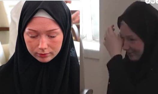 رد فعلها لا يُوصف.. فيديو مؤثر لفتاة ألمانية اعتقنت الإسلام خلال زيارتها لتركيا اعتناق فتاة ألمانية الاسلام watanserb.com
