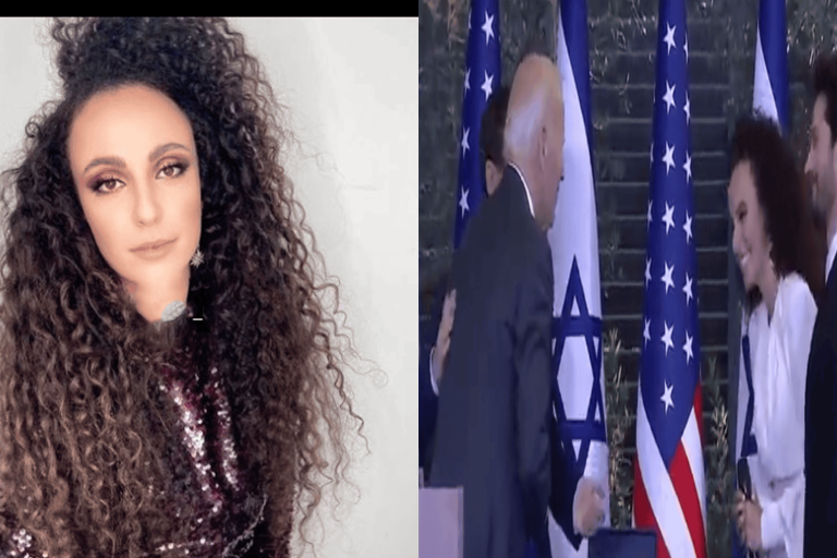 “يوفال دايان yuval dayan” رفضت لمس بايدن.. من هي المغنية الإسرائيلية التي أحرجت الرئيس؟ يوفال دايان و بايدن watanserb.com