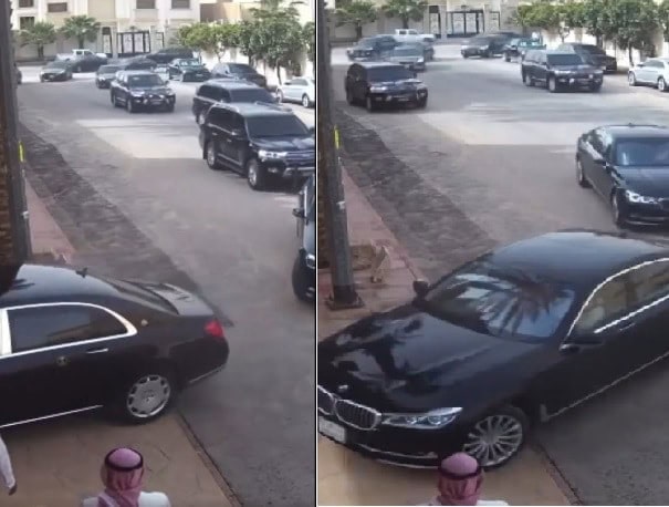 فيديو موكب خطوبة الأمير الحسين على رجوة آل سيف.. سيارات فارهة وإخلاء تام للمنطقة! خطوبة الأمير الحسين watanserb.com