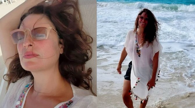 نرمين الفقي تلجأ لهذه الحيلة منعاً للحسد بعد استعراض أنوثتها بفستان قصير على الساحل! (شاهد) نرمين الفقي تلجأ لهذه الحيلة منعاً للحسد بعد استعراض أنوثتها بفستان قصير على الساحل! (شاهد) watanserb.com