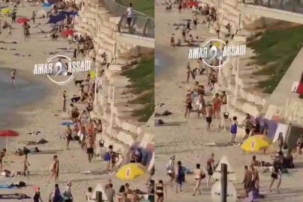 بملابس البحر.. هروب إسرائيليين وفزعهم من صواريخ المقاومة على شواطئ تل أبيب (فيديو) هروب إسرائيليين من صواريخ المقاومة watanserb.com