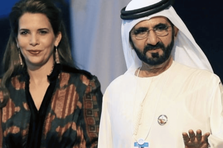 ظهور مقلق لحاكم دبي بعد هروب الأميرة هيا وانتزاعها ثروة طائلة منه (شاهد) حاكم دبي والأميرة هيا watanserb.com
