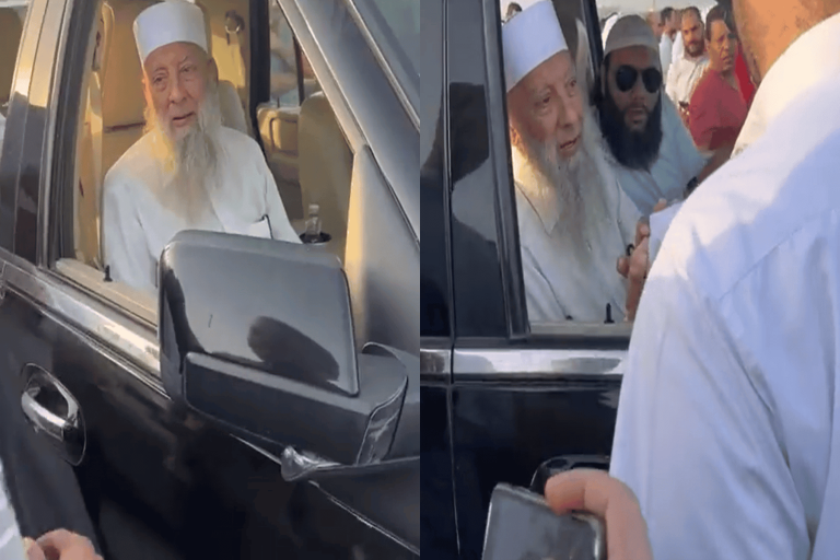هذا ما فعله أبو إسحاق الحويني في جنازة يوسف القرضاوي (فيديو) أبو إسحاق الحويني watanserb.com
