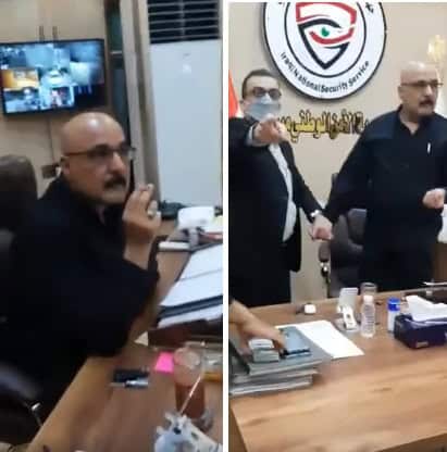 “بث مباشر” يوثق اعتقال مدير أمن ميسان العراقية متلبِّساً بجريمة مُخلّة اعتقال مدير الأمن الوطني العراقي watanserb.com