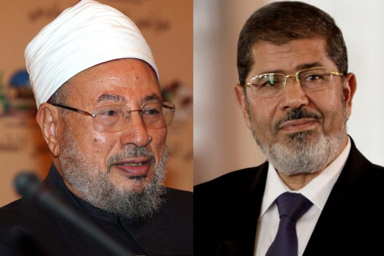 هذا ما قاله محمد مرسي عن القرضاوي وكشفته زوجة الرئيس الراحل محمد مرسي و القرضاوي watanserb.com