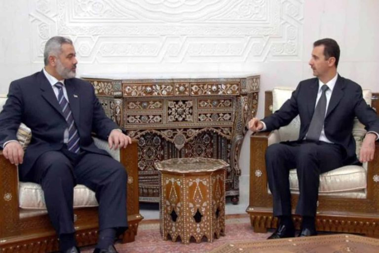 حماس في مرمى نيران المجلس الإسلامي السوري وبيان مُحرج لحركة المقاومة هنية و بشار الأسد watanserb.com