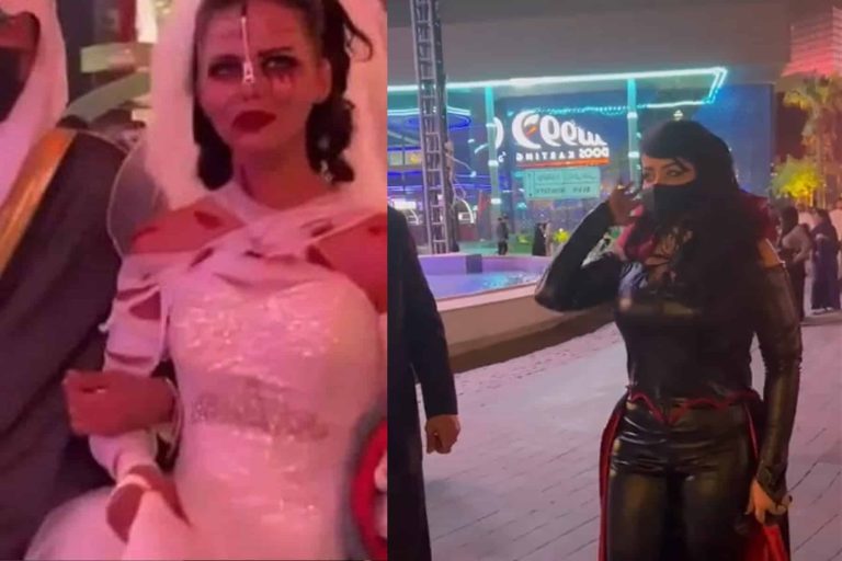 “هالوين الرياض”.. مشاهد فاضحة وتقليد أعمى يثير جدلا (فيديو) هالوين الرياض watanserb.com