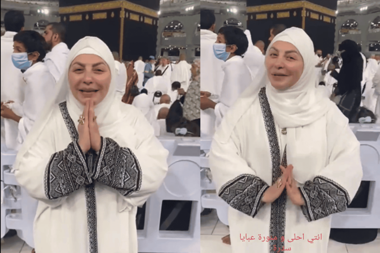 إعلان ميار الببلاوي أمام الكعبة watanserb.com