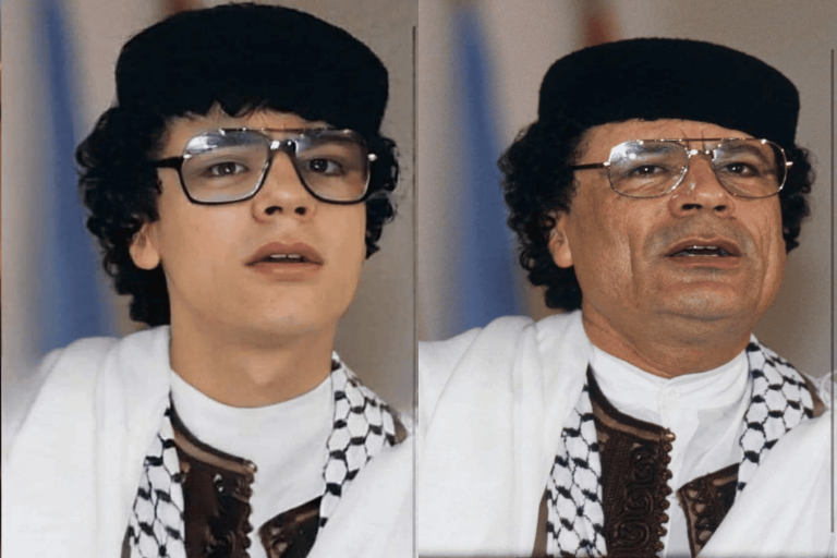 “حفيد معمر القذافي يشبهه تماما”.. حقيقة الصورة التي أثارت ضجة في ليبيا حفيد معمر القذافي watanserb.com