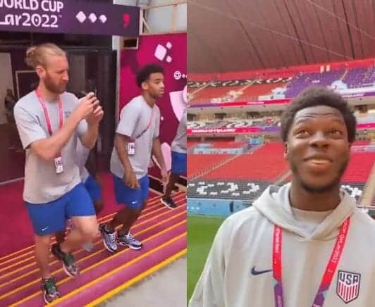 انبهار المنتخب الأمريكي بما شاهده في استاد البيت القطري (فيديو) المنتخب الأمريكي في قطر watanserb.com