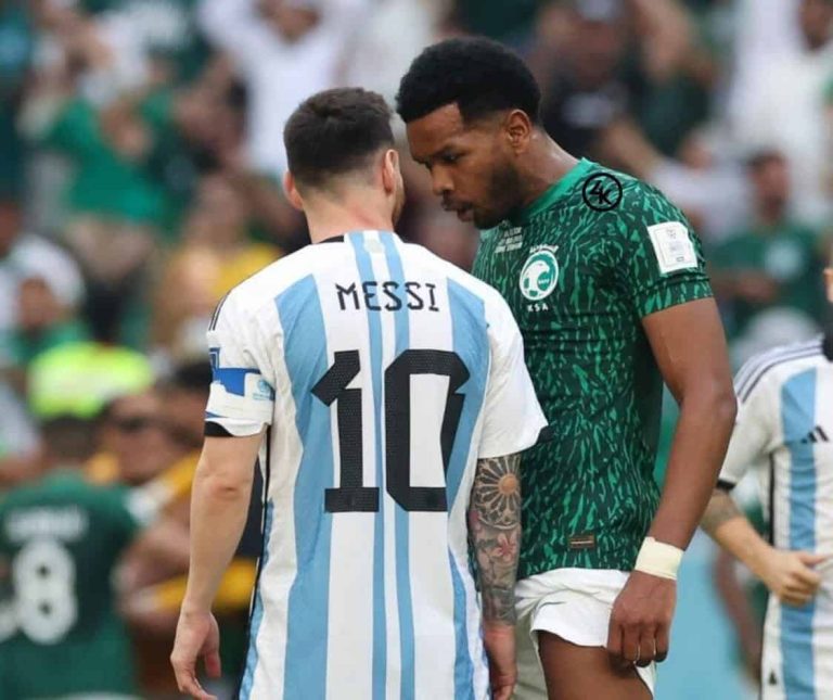 نجم المنتخب السعودي علي البليهي والمشادة مع ميسي watanserb.com