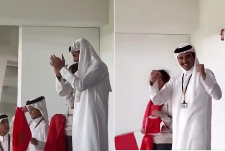 هكذا كانت ردة فعل أمير قطر وأسرته بعد فوز المغرب.. فيديو مباراة المغرب أمام كندا watanserb.com