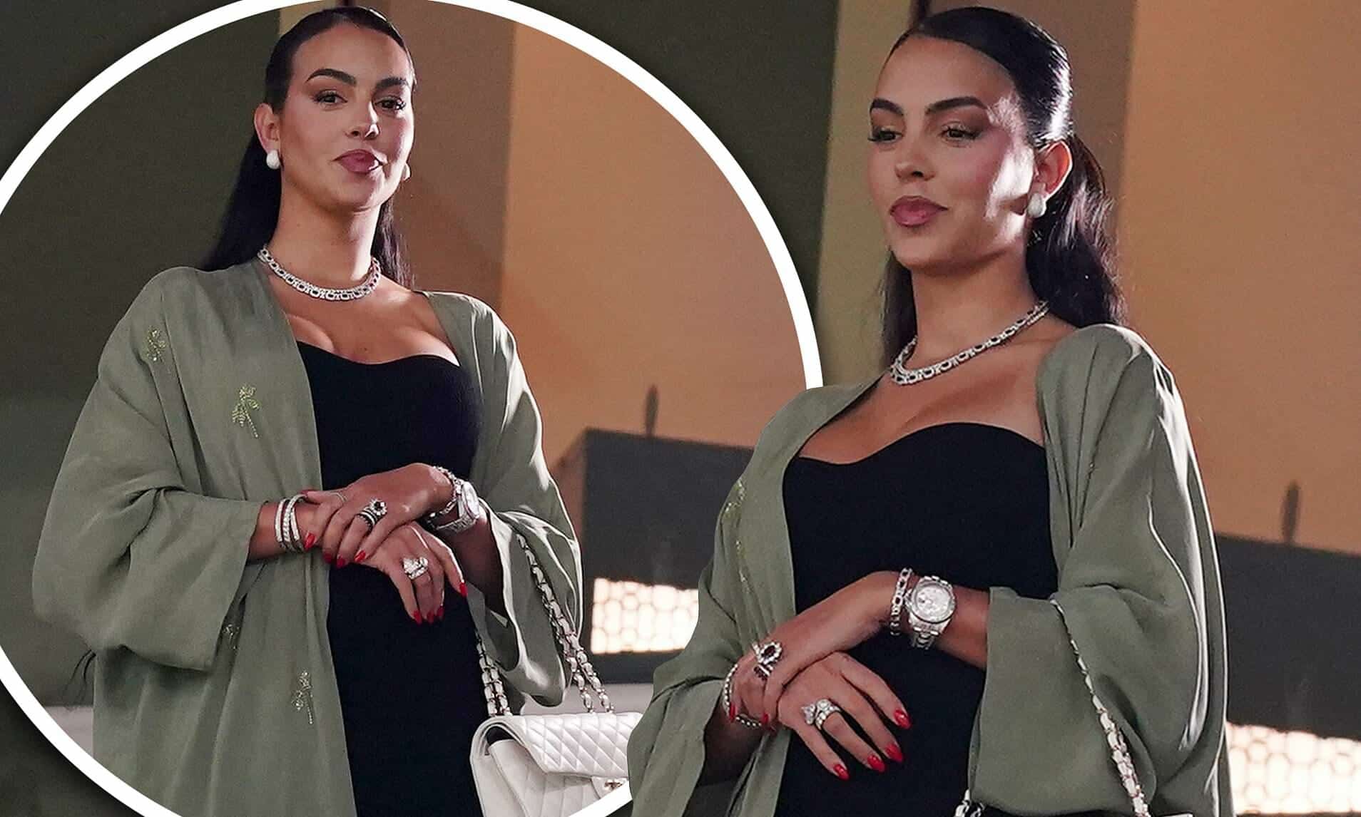 جورجينا تدعم رونالدو من المدرجات بالزي الخليجي وتعليق ناري منها على عدم مشاركته أمام سويسرا watanserb.com
