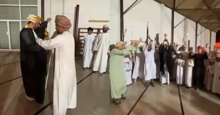 عريس عماني بشخصية ميسي watanserb.com
