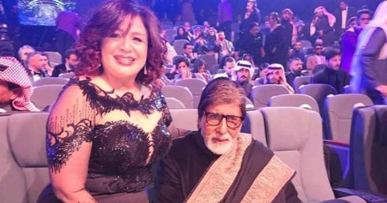 إلهام شاهين مع أميتاب باتشان في السعودية watanserb.com