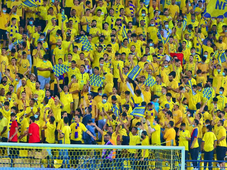 “رونالدو رونالدو”.. جماهير النصر السعودي تهتف باسم الدون في المدرجات (شاهد) جماهير النصر السعودي تهتف باسم رونالدو في مباراة النصر والخليج watanserb.com