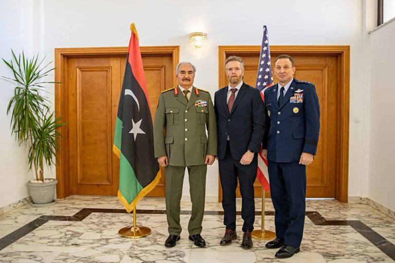 لقاء حفتر مع مسؤوليين أمريكيين watanserb.com