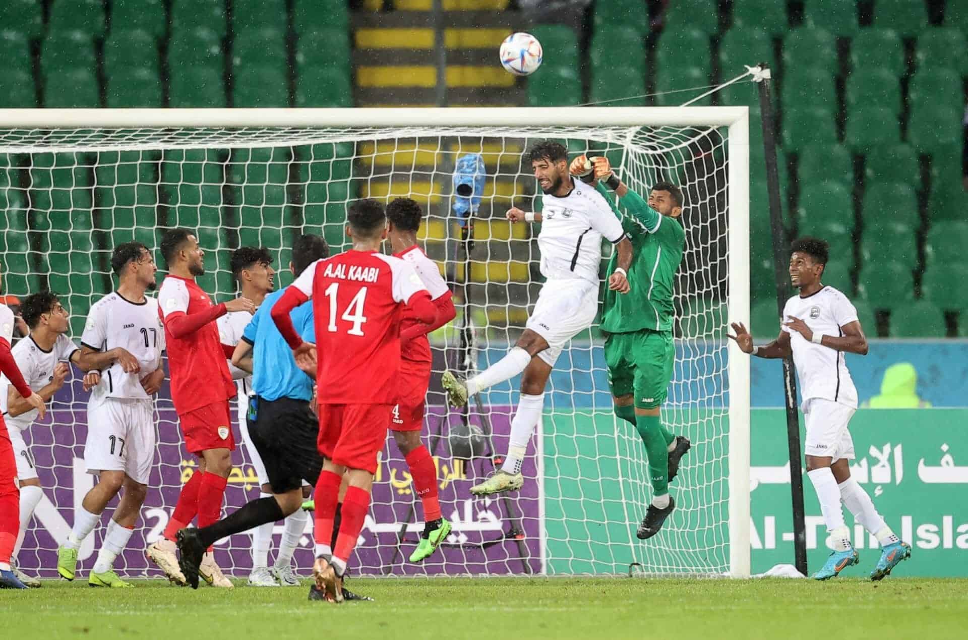 مباراة عمان واليمن في بطولة خليجي25