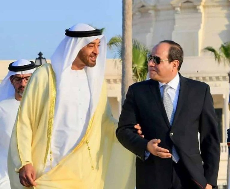 السيسي ومحمد بن زايد watanserb.com