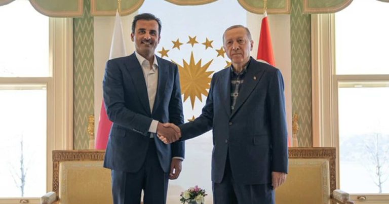 رجب طيب أردوغان و تميم بن حمد watanserb.com