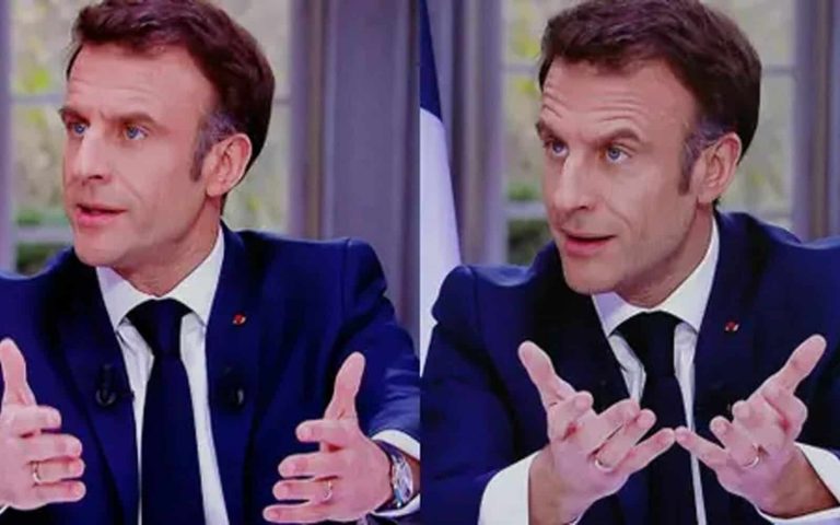 ماكرون وساعته الثمينة watanserb.com