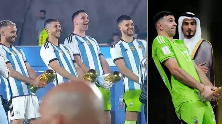 احتفال فريق الارجنتين بفوزه في كاس العالم