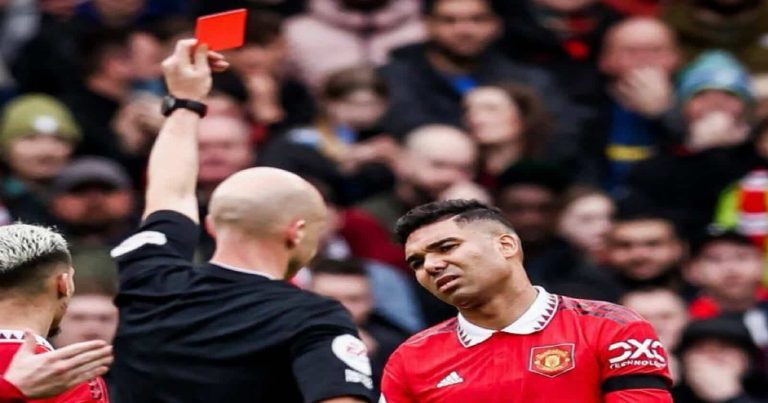 عقوبة كاسيميرو لاعب مانشستر يونايتد watanserb.com