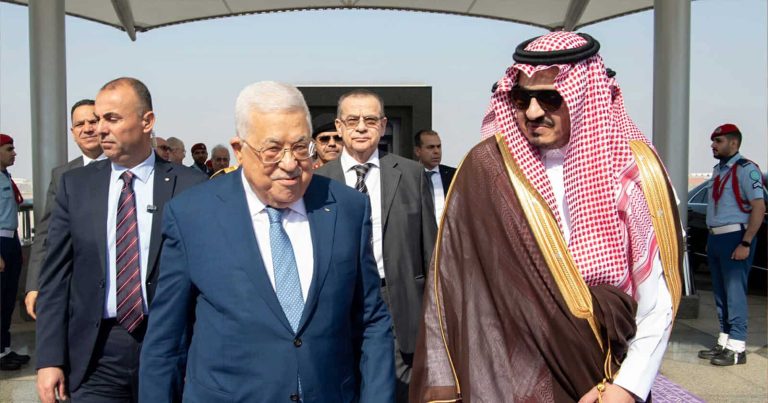 ابن سلمان يتجاهل محمود عباس watanserb.com
