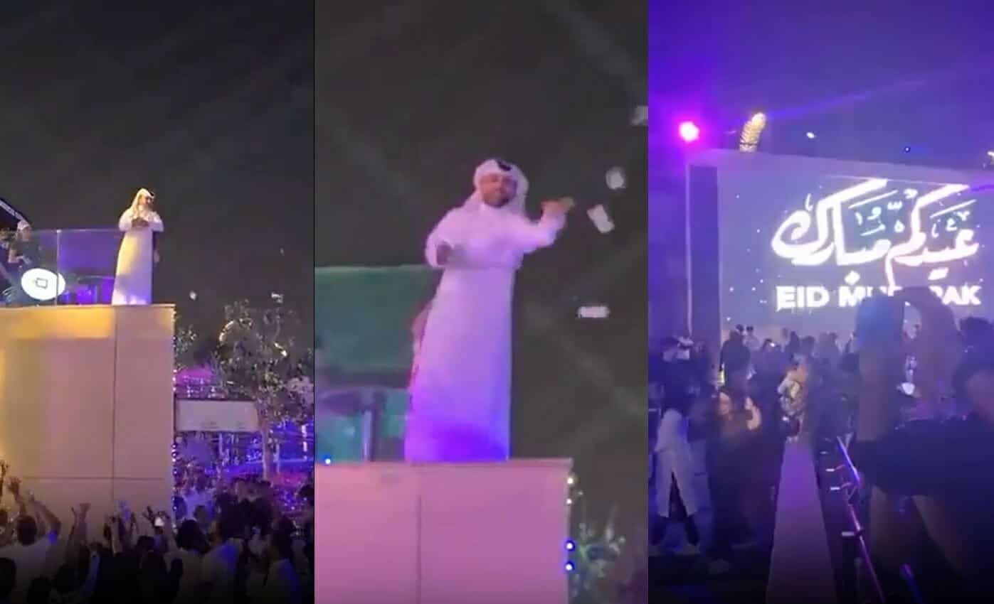 قطري يلقي الأموال على المارة بطريقة “مهينة”.. وقطريون: “لا يمثّل أخلاقنا” (فيديو) قطري يلقي الأموال على المارة في عيد الفطر watanserb.com