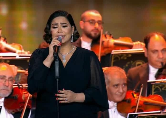 إطلالة شيرين في حفل روائع الموجي