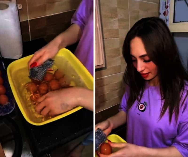 غسل البيض