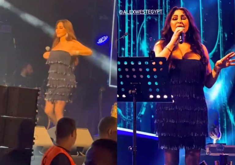 الفستان انزلق.. إليسا شبه عارية ورقص ساخن في حفل الإسكندرية
