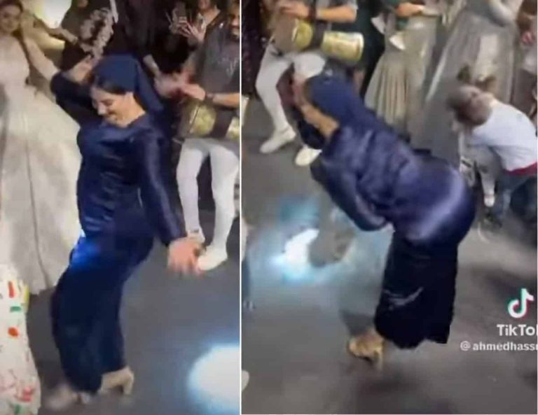 فيديو رقص ساخن لصاحبة الفستان الأزرق.. ما مصير ملتقطه؟ رقص صاحبة الفستان الأزرق