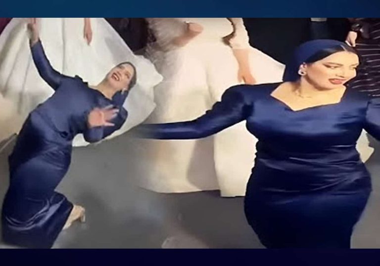 بكت على الهواء.. "سيدة الفستان الأزرق" تفضح مفجر الواقعة وتكشف تفاصيل ماحدث