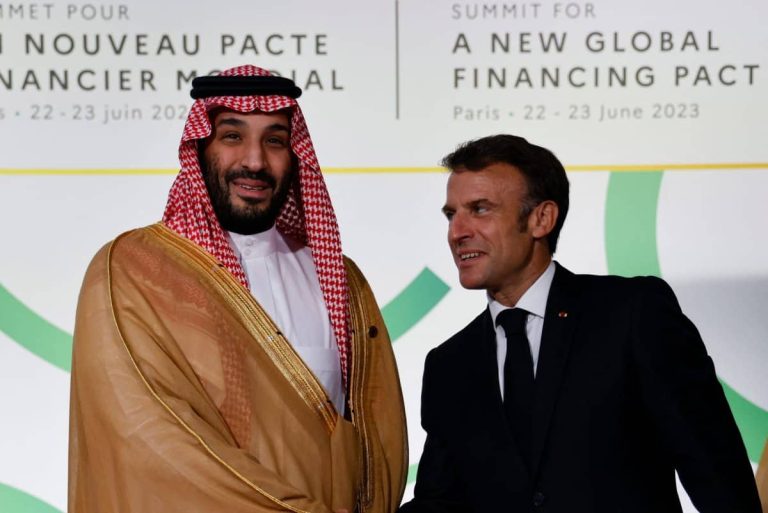 محمد بن سلمان وماكرون