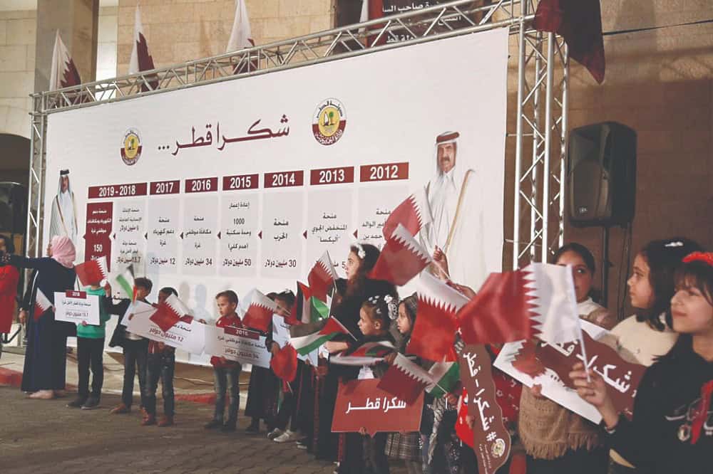 دعم قطري لقطاع غزة
