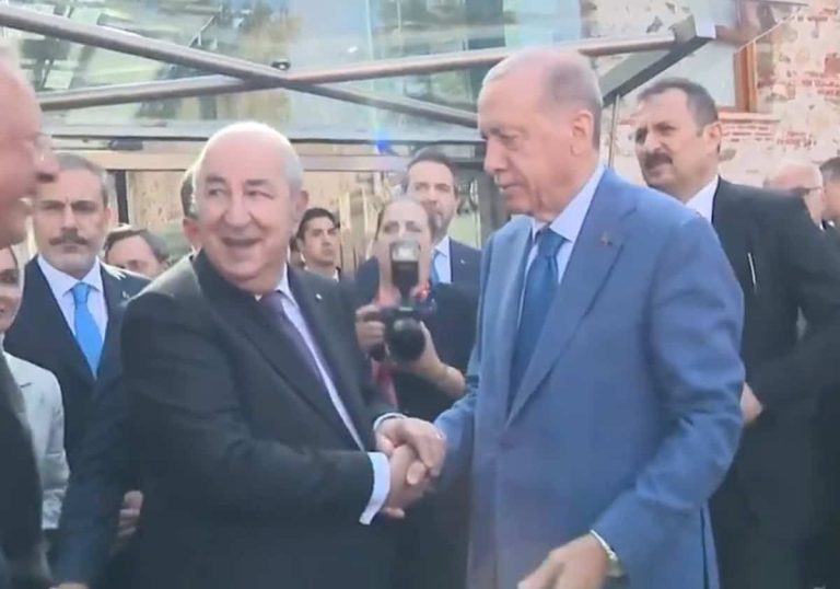 شاهد ما فعله أردوغان مع عبد المجيد تبون في قصر السلاطين بإسطنبول