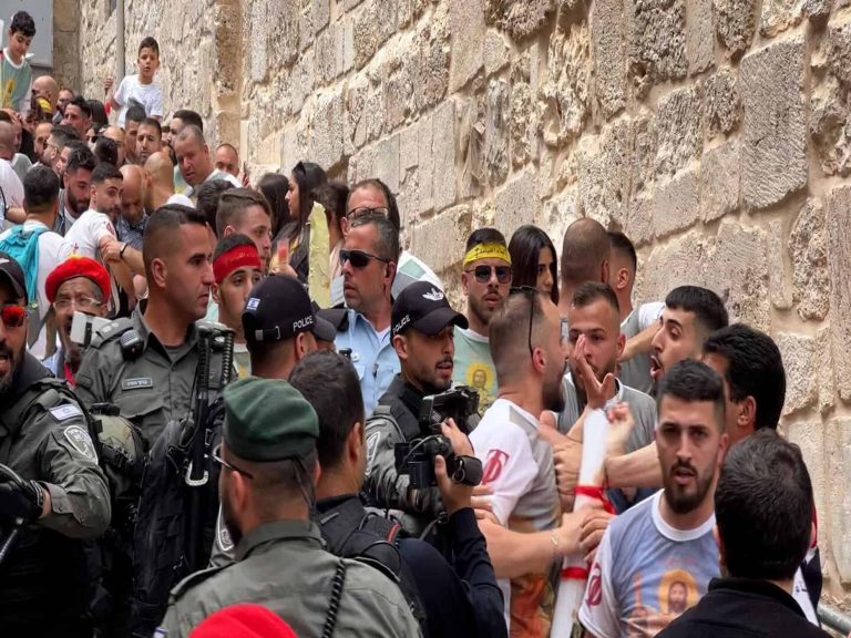 اعتداء على مسيحيي القدس