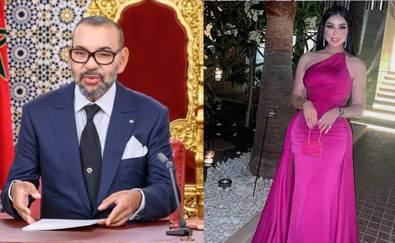 دنيا بطمة تهين الملك محمد السادس وتدوس صورته دون قصد.. شاهد ردة فعلها حينما انتبهت